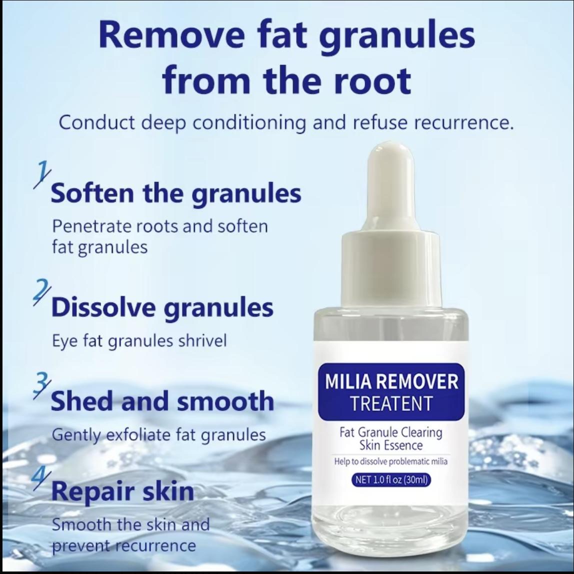 Dermfree Milia Remover Treatment Serum 0.85 oz with Salicylic Acid & Glycerin for Radiant Skin Repair