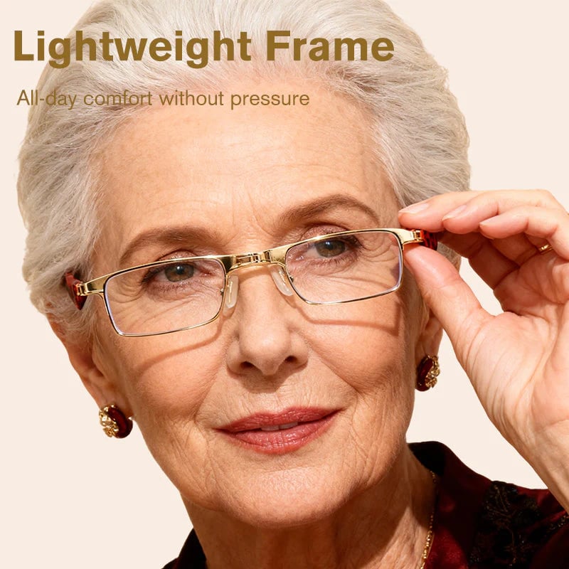 Foldable Anti-Blue Light Reading Glasses (With Free Case) - Gold / '+1.00 / 40-45 YEAR OF AGE