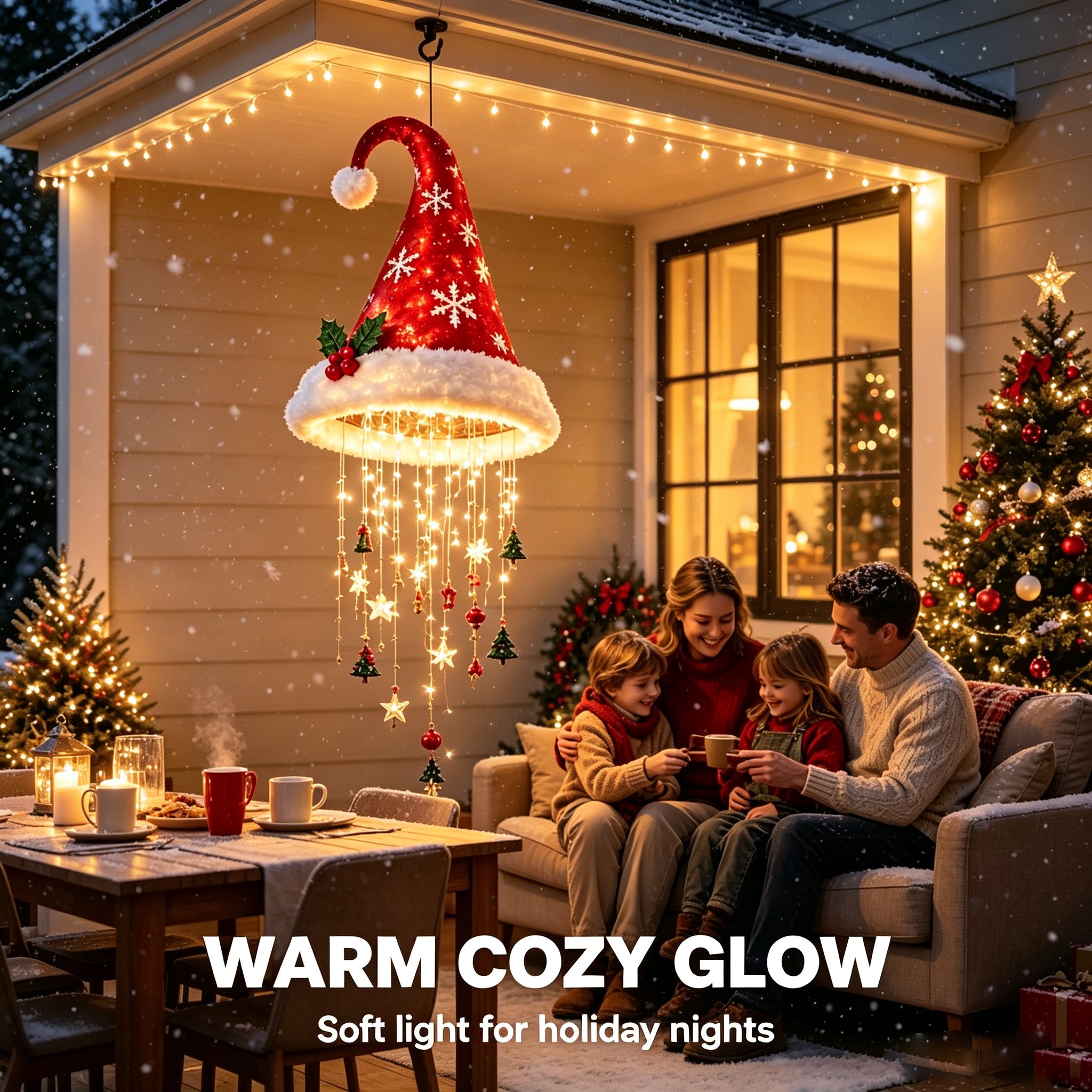 Warm cozy Christmas glow