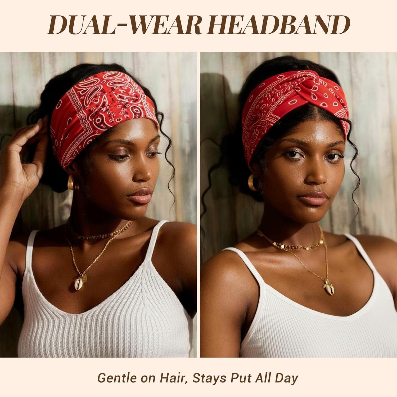 Dual wear printed headband style