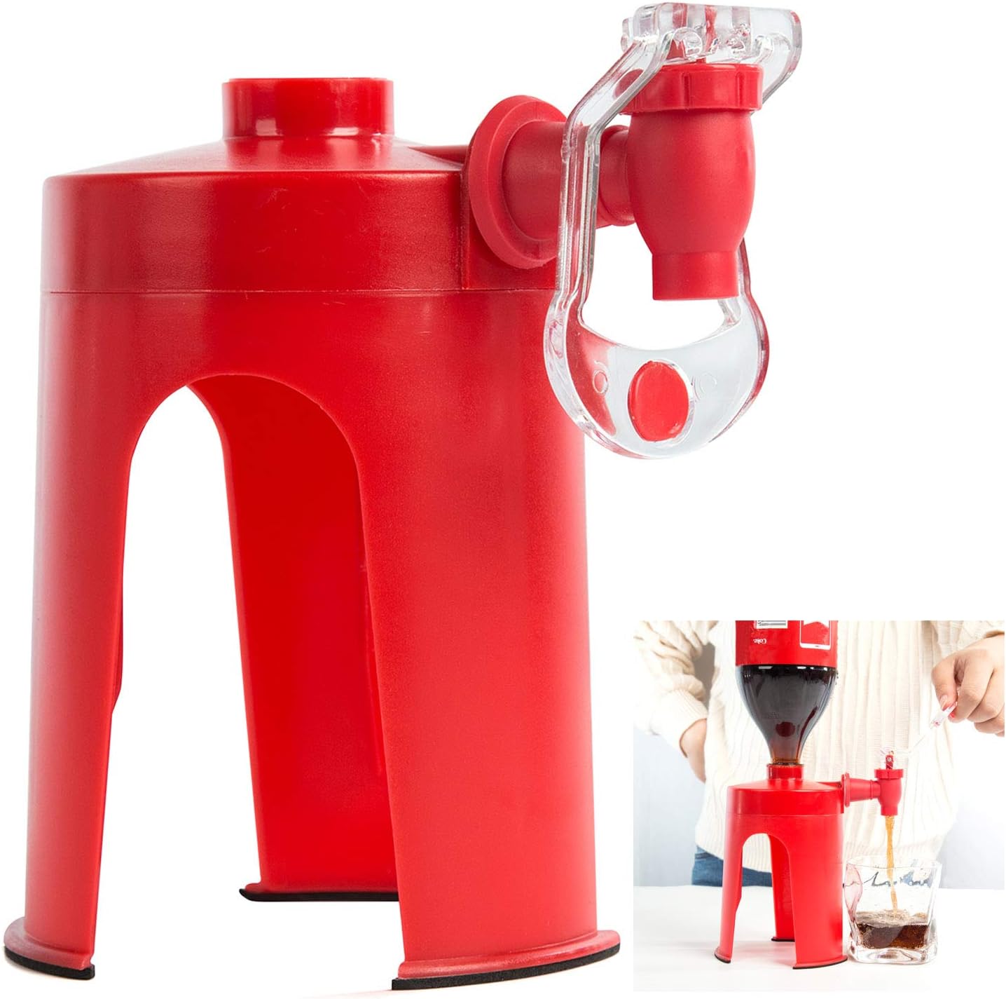 Hand pressure drink dispenser design