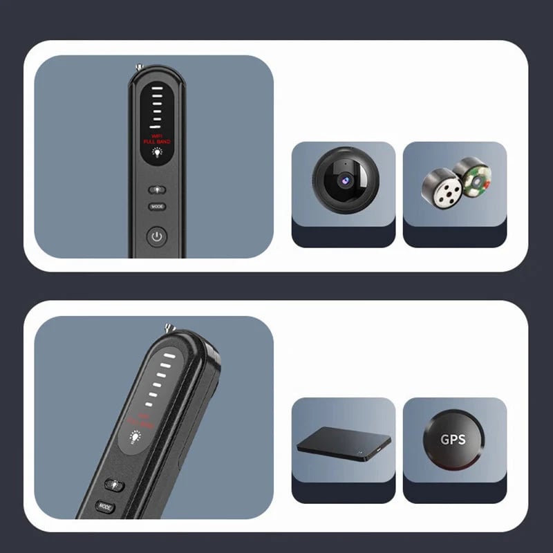 Anti-Spy Camera & GPS Detector – Portable Privacy Scanner