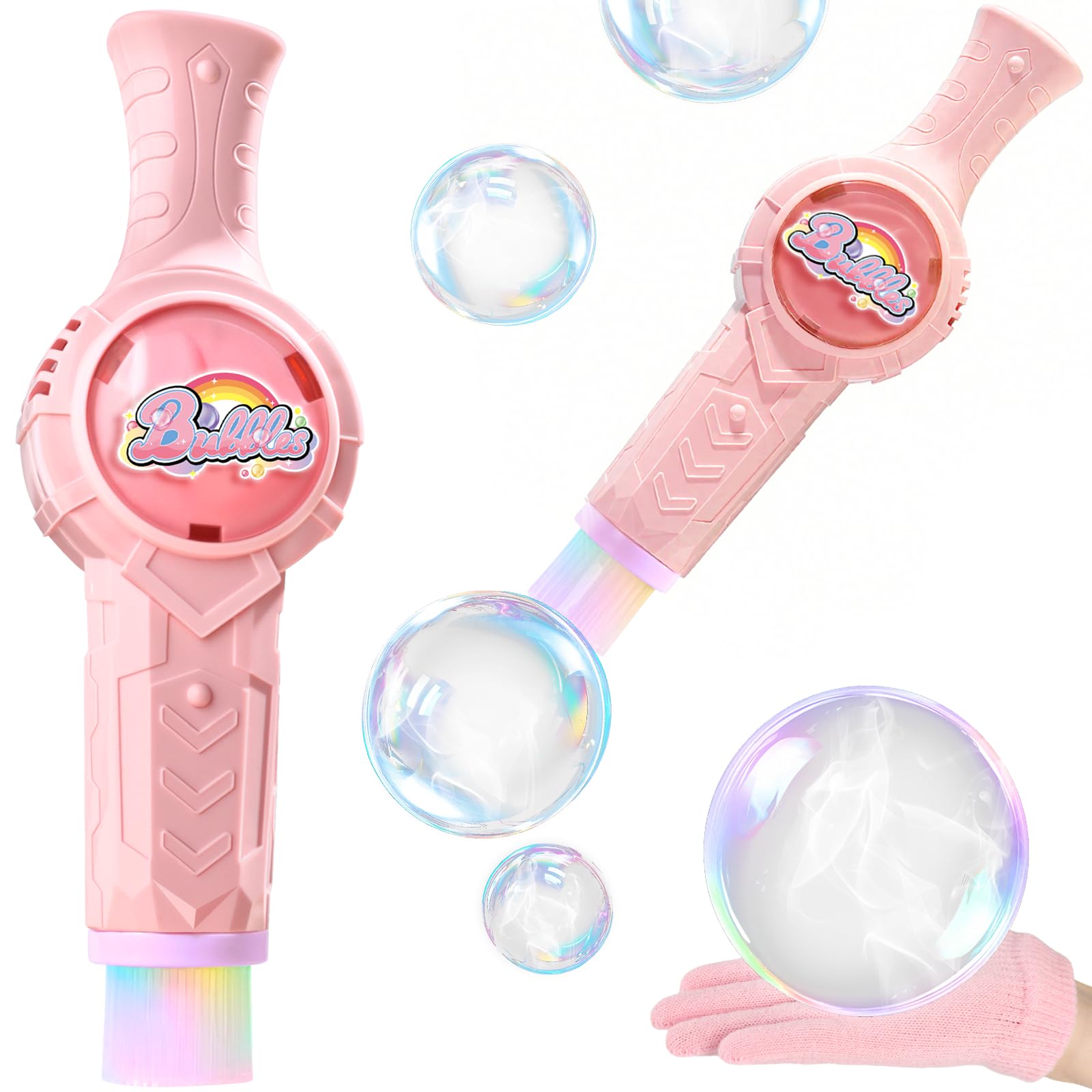 Pink Smoke Bubble Wand