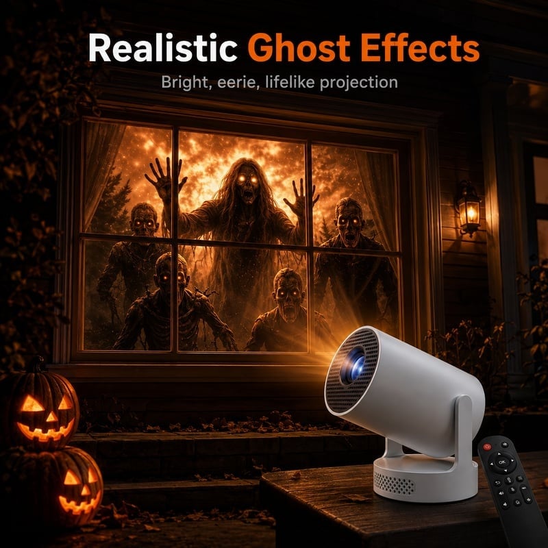 Fgorre Halloween animated window projector effect