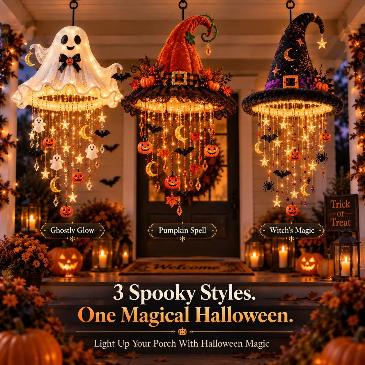 Halloween Magic Cascade Hanging Chandelier Collection