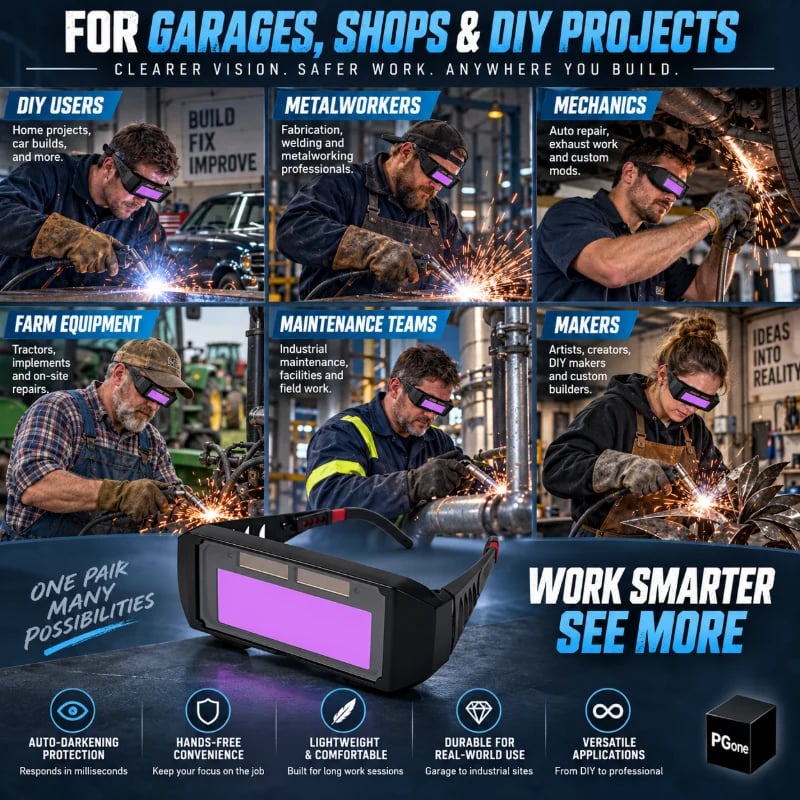 Wide view welding goggles lens