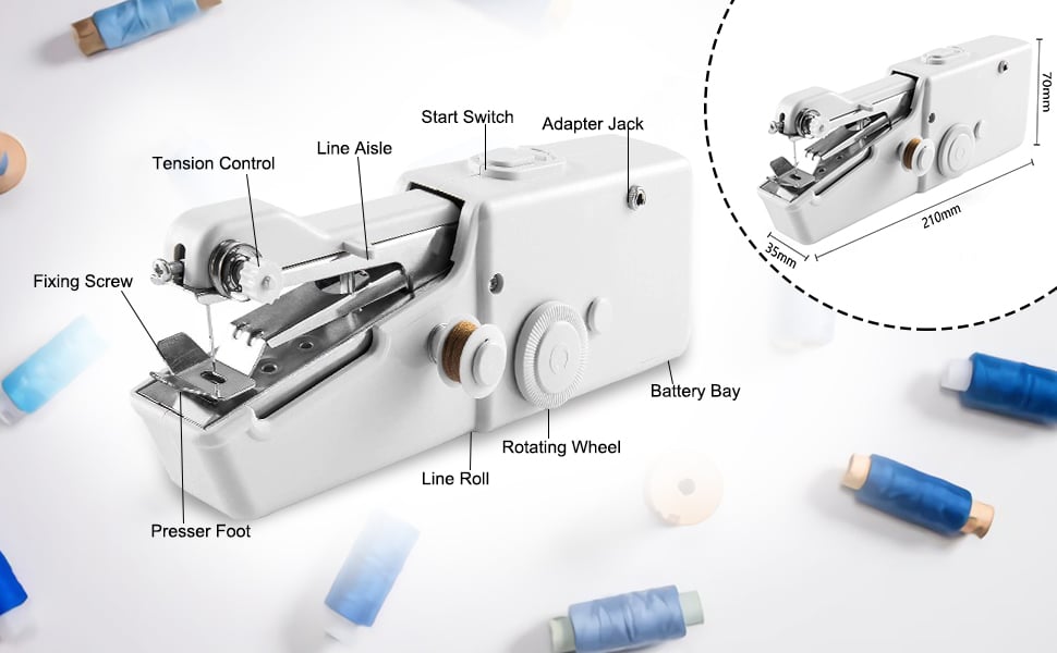handheld mini sewing machine