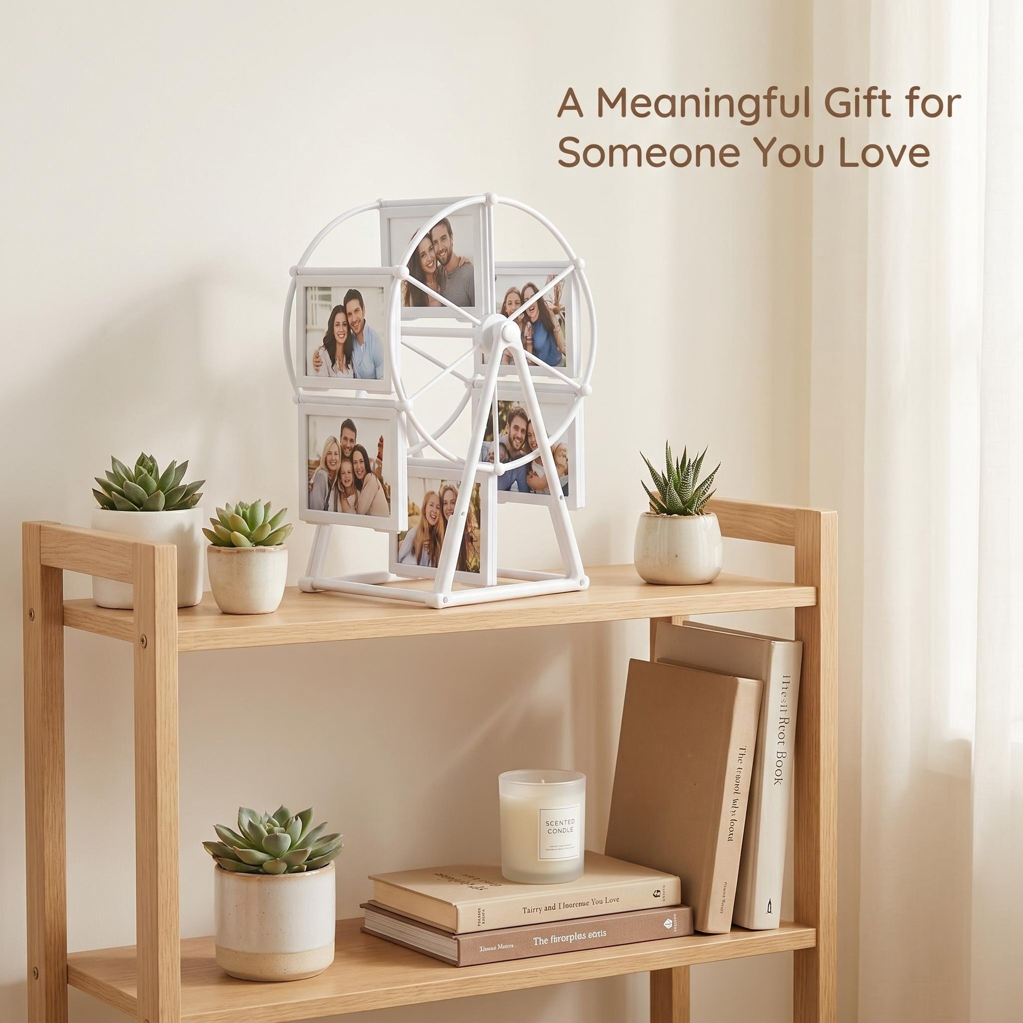 Rotating Ferris Wheel Photo Frame Showcase