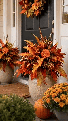 Autumn artificial floral arrangement