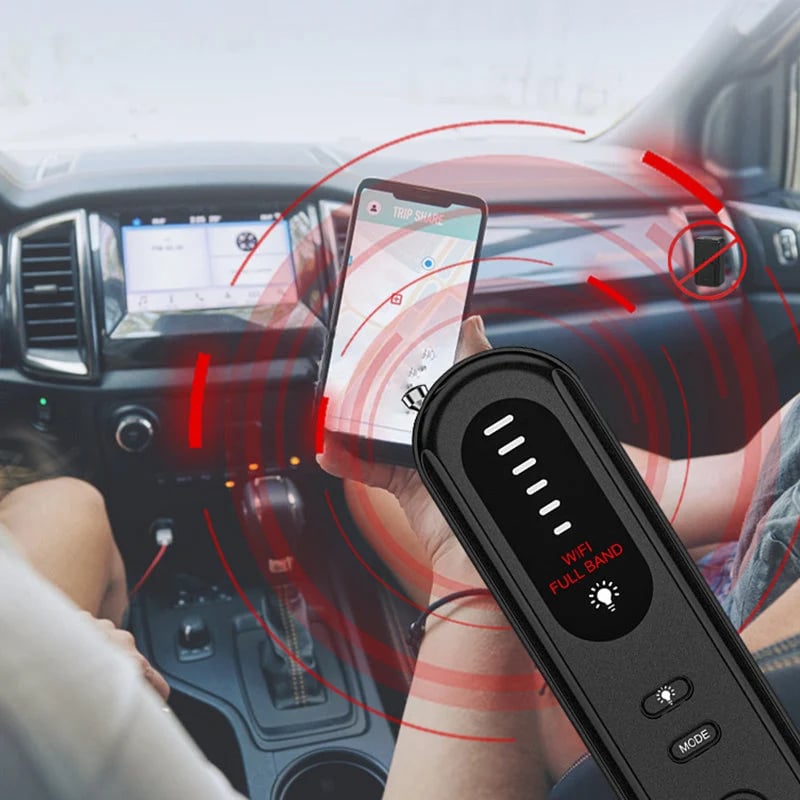 Anti-Spy Camera & GPS Detector – Portable Privacy Scanner