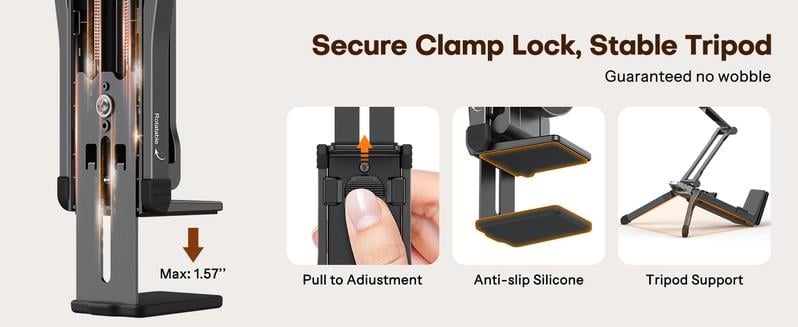 Clamp lock mechanism details