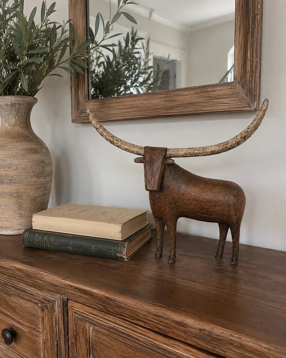 Longhorn western decor detail