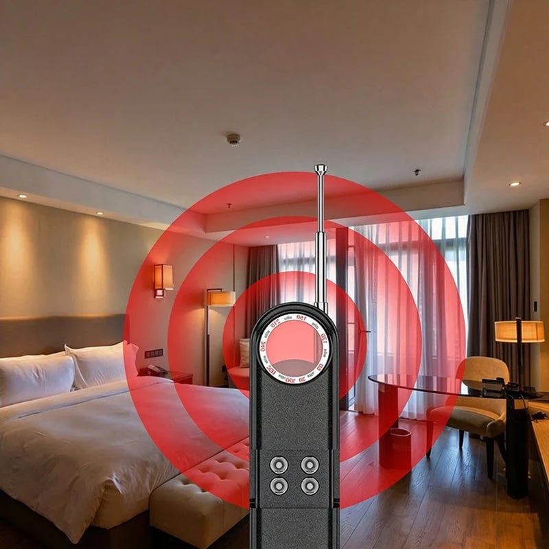 Anti-Spy Camera & GPS Detector – Portable Privacy Scanner