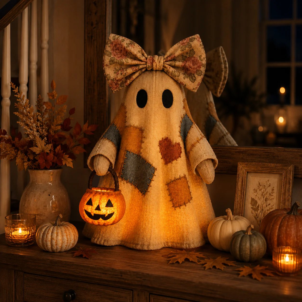 Cozy Autumn Tradition Keepsake Ghost