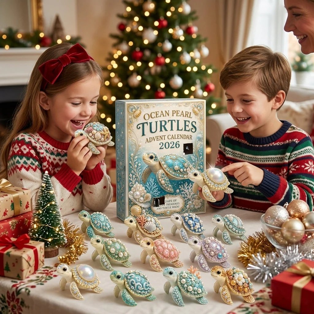 Ocean Pearl Turtles Advent Calendar 2026 – 24 Sea Turtle Collectibles collection view