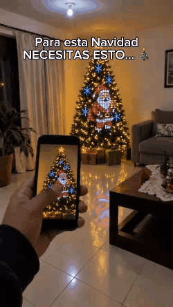 Smart Christmas tree lights animated display