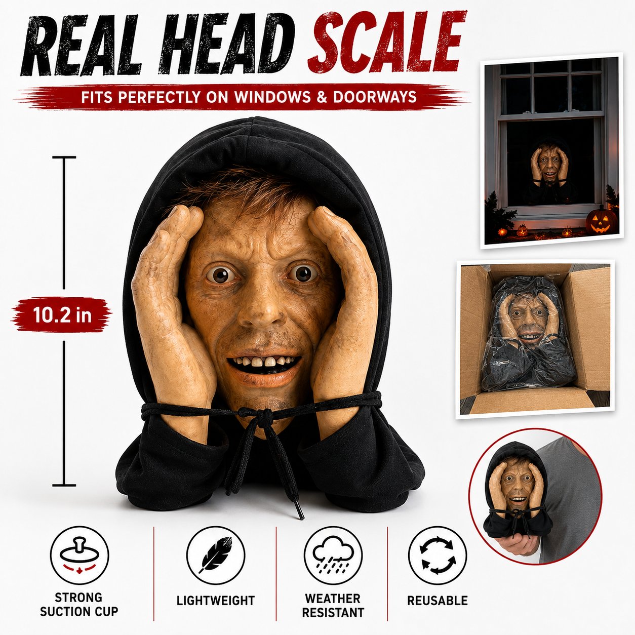 Halloween Peeper scare display