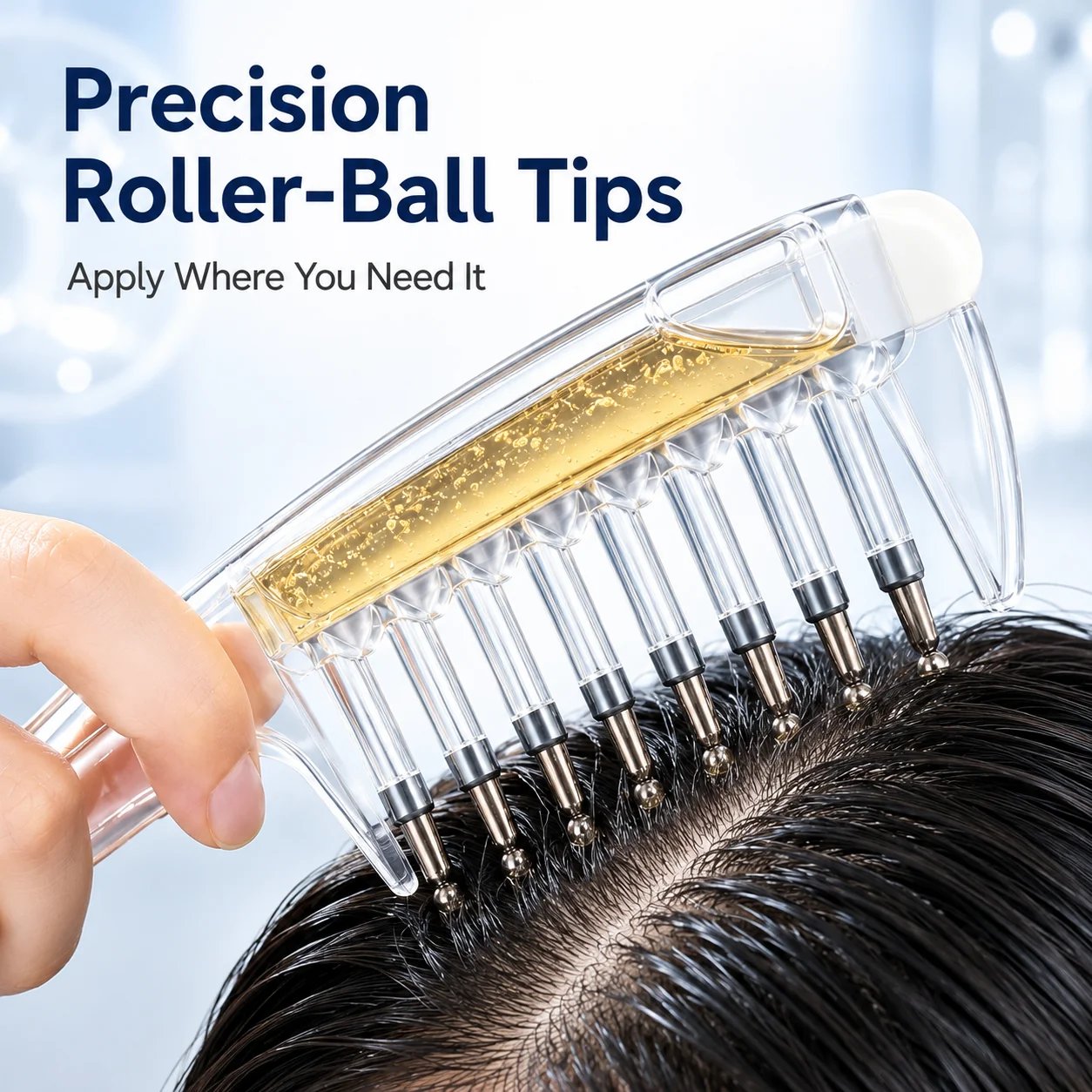 Scalp applicator comb precision application overview