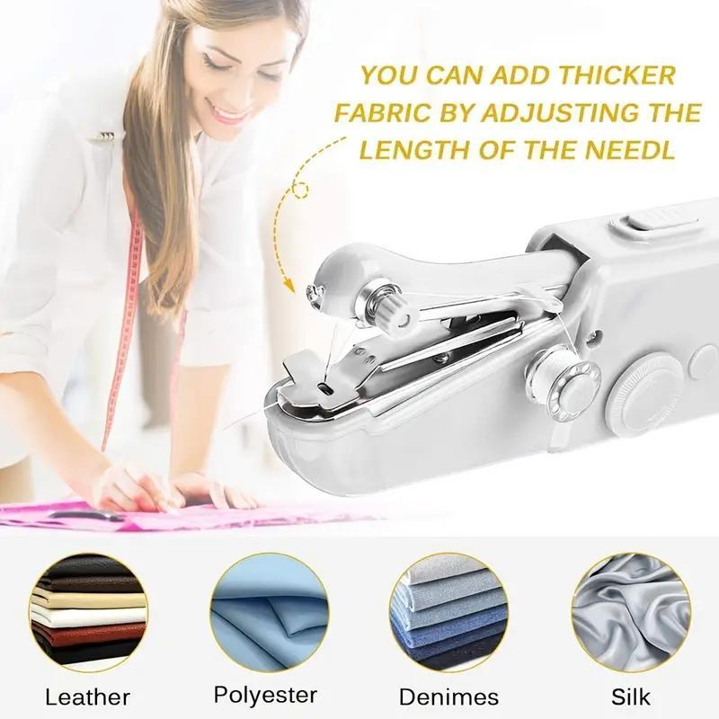 Mini Handheld Sewing Machine without Battery, 1 Count Portable Electric Stitcher, Sewing Supplies for Home Use, Gift for Mom, Fall Essentials, Christmas Gifts, Christmas Decorations
