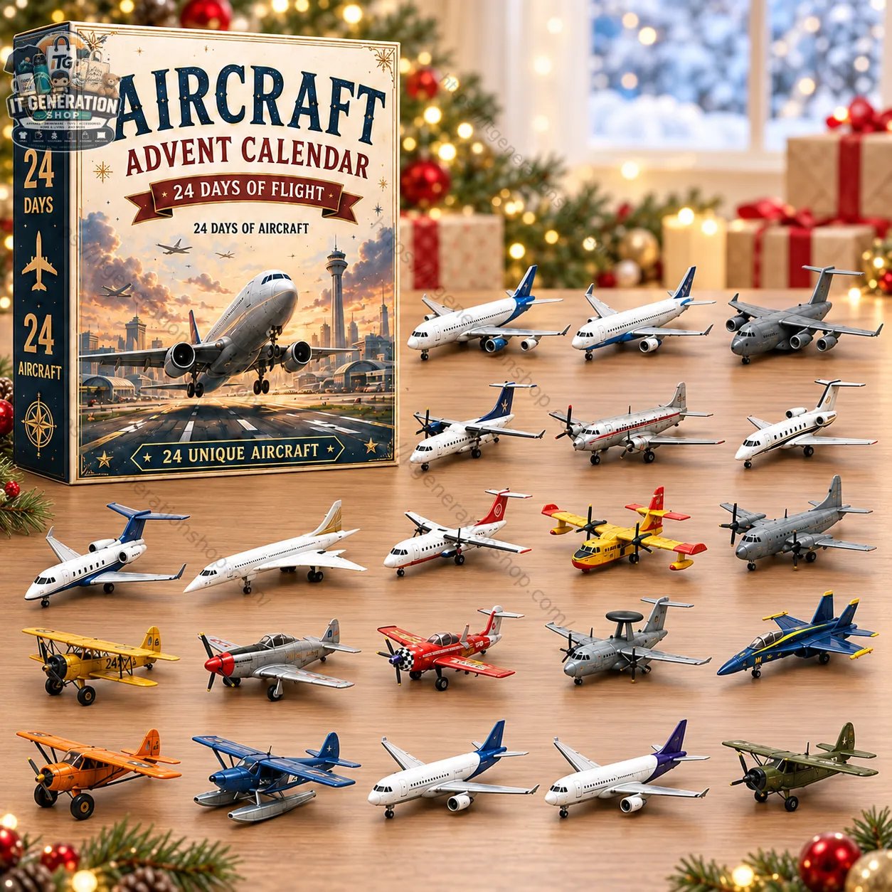 Aircraft Advent Calendar with 24 unique model airplanes from Itgenerationshop