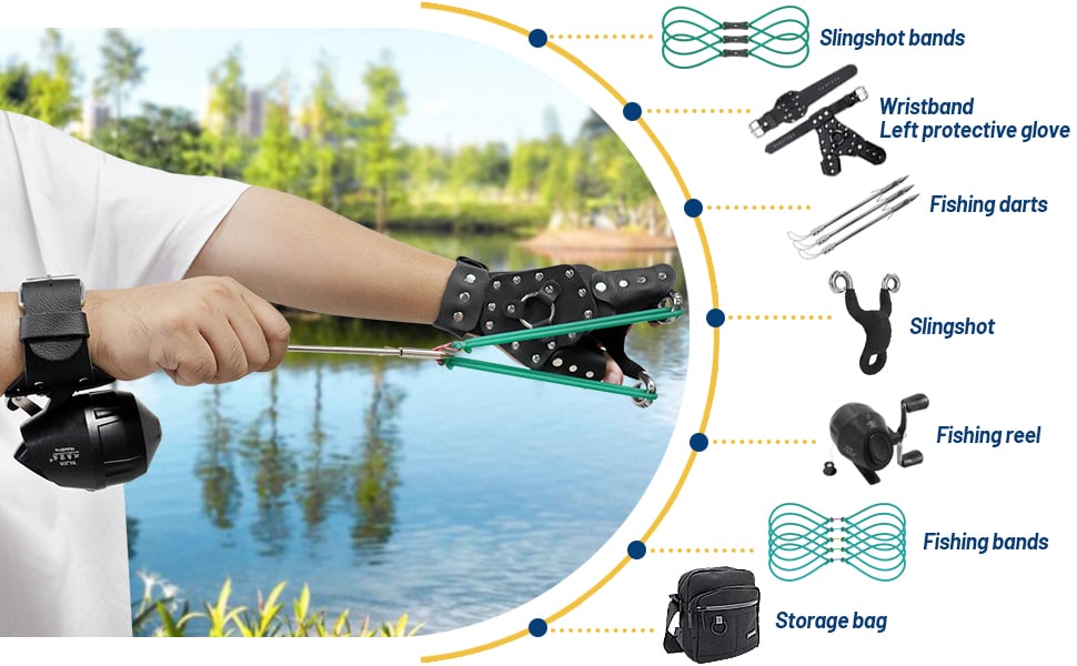 Fishing Slingshot Kit with Reel Fishing Slingshot Kit with Reel