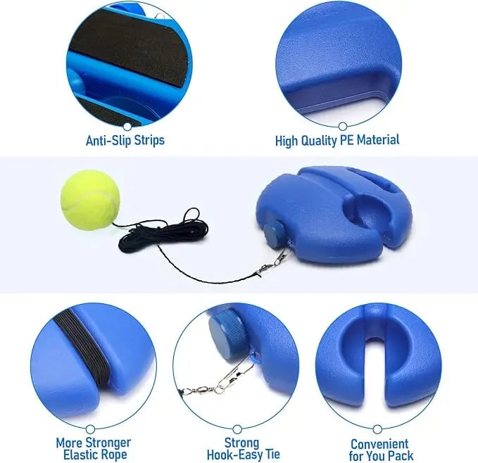 Portable tennis rebound trainer