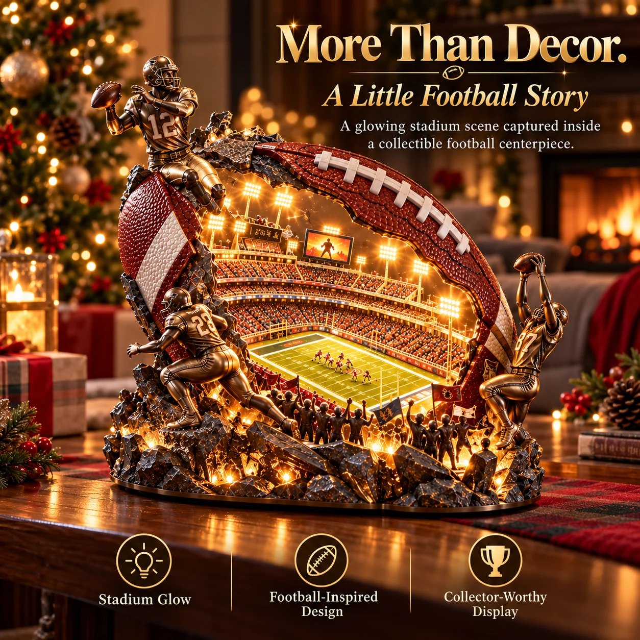 Game Day Forever lighted football stadium collectible