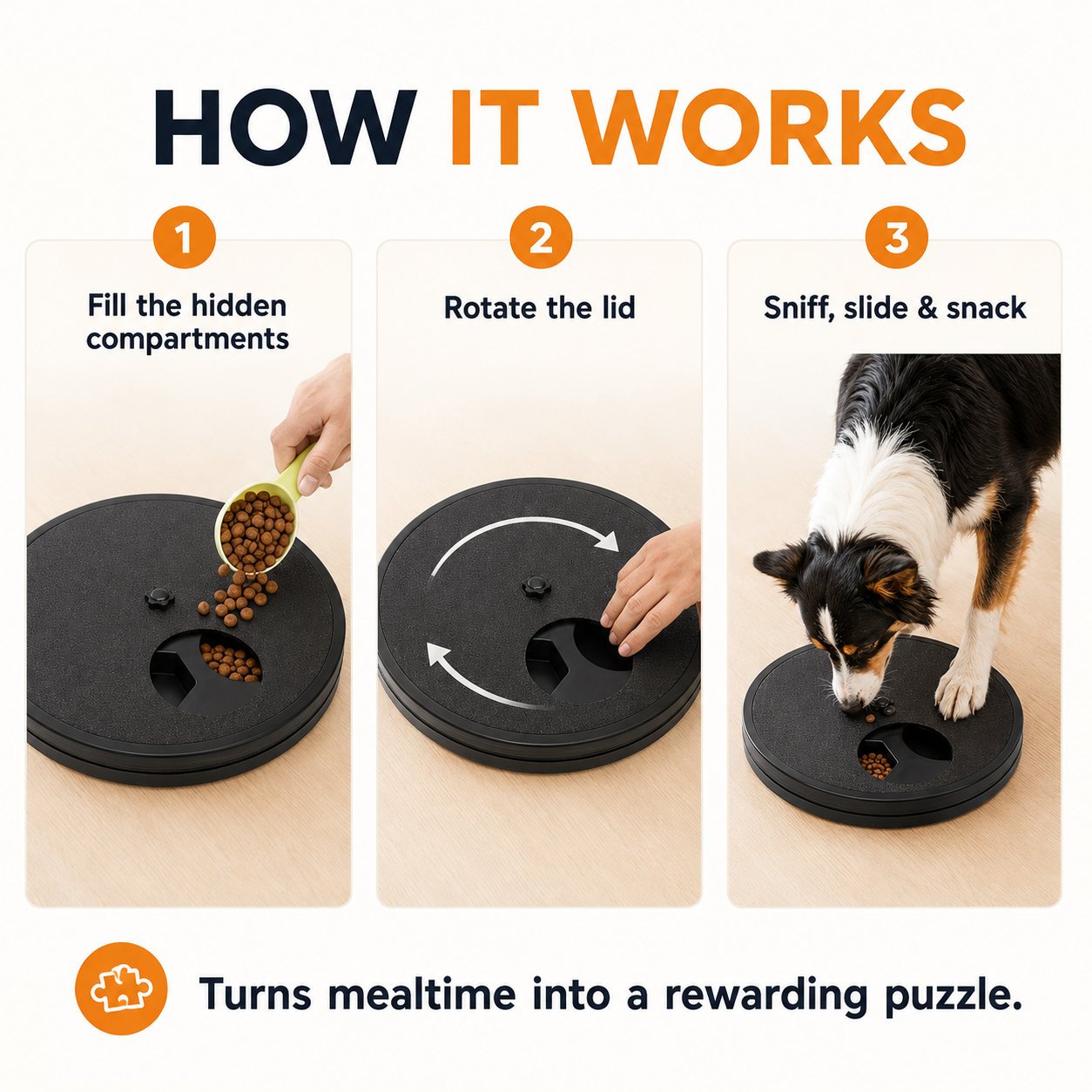 How to use the dog enrichment feeder