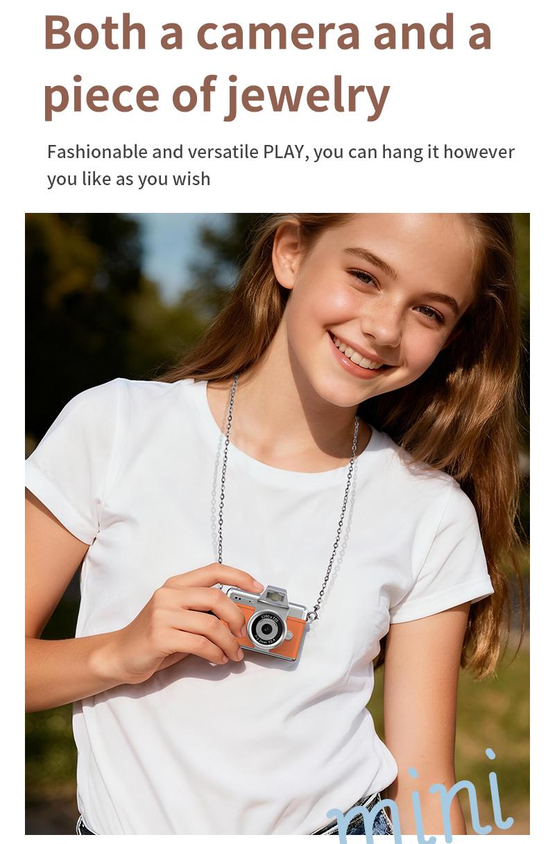 Mini Digital Camera with 1.47 in LCD Screen 1080P Feel of Old 90s Photographs, Keychain Size, Birthday Gifts,Christmas Gifts