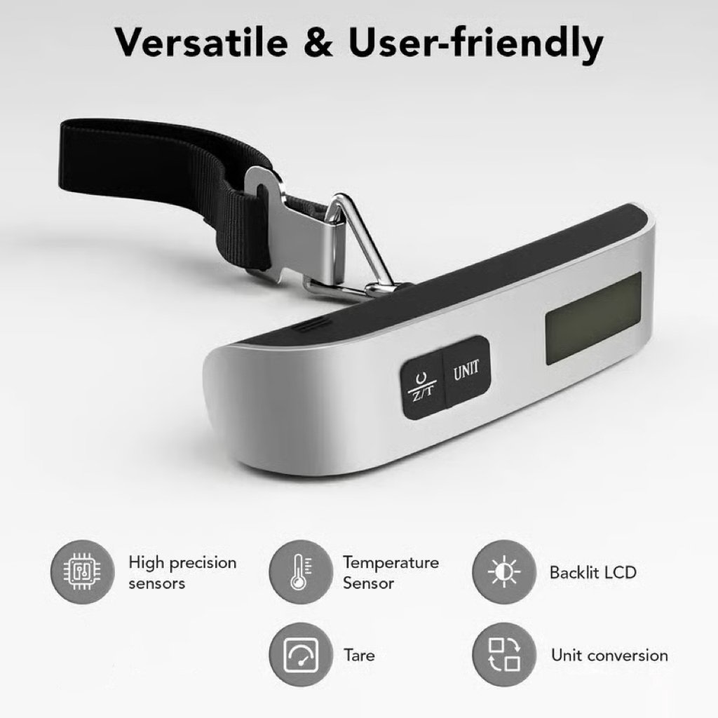 Portable digital luggage scale lifestyle image