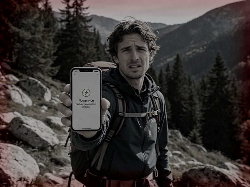 Schwaches Signal im Freien