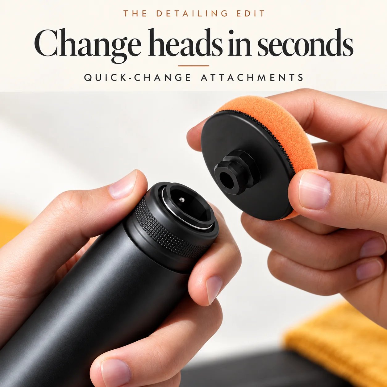 3-in-1 Cordless Car Polisher – 12,000 RPM Rechargeable Tool