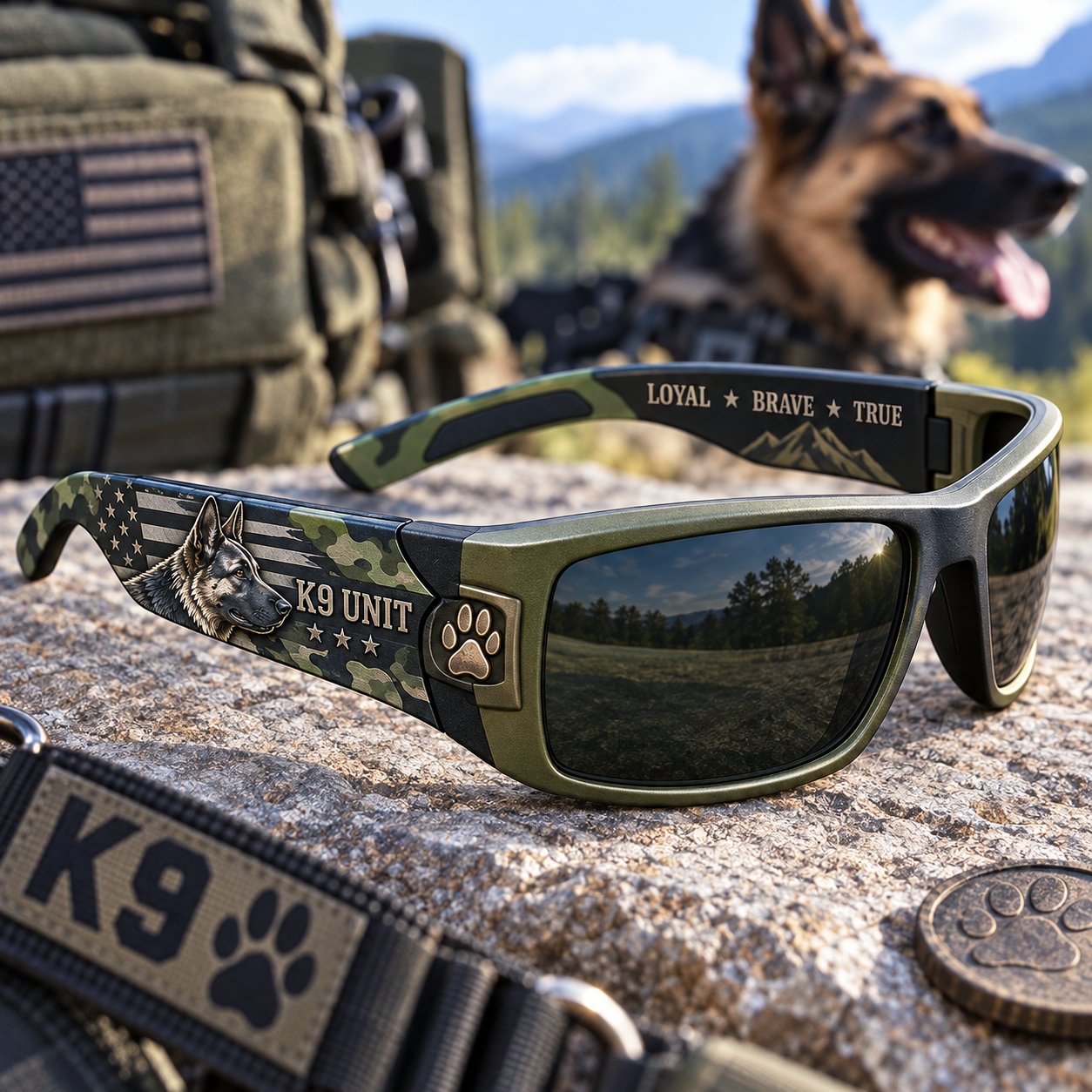 Field Green K9 Guardian sunglasses