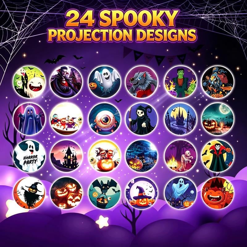 24 Holiday Projection Patterns