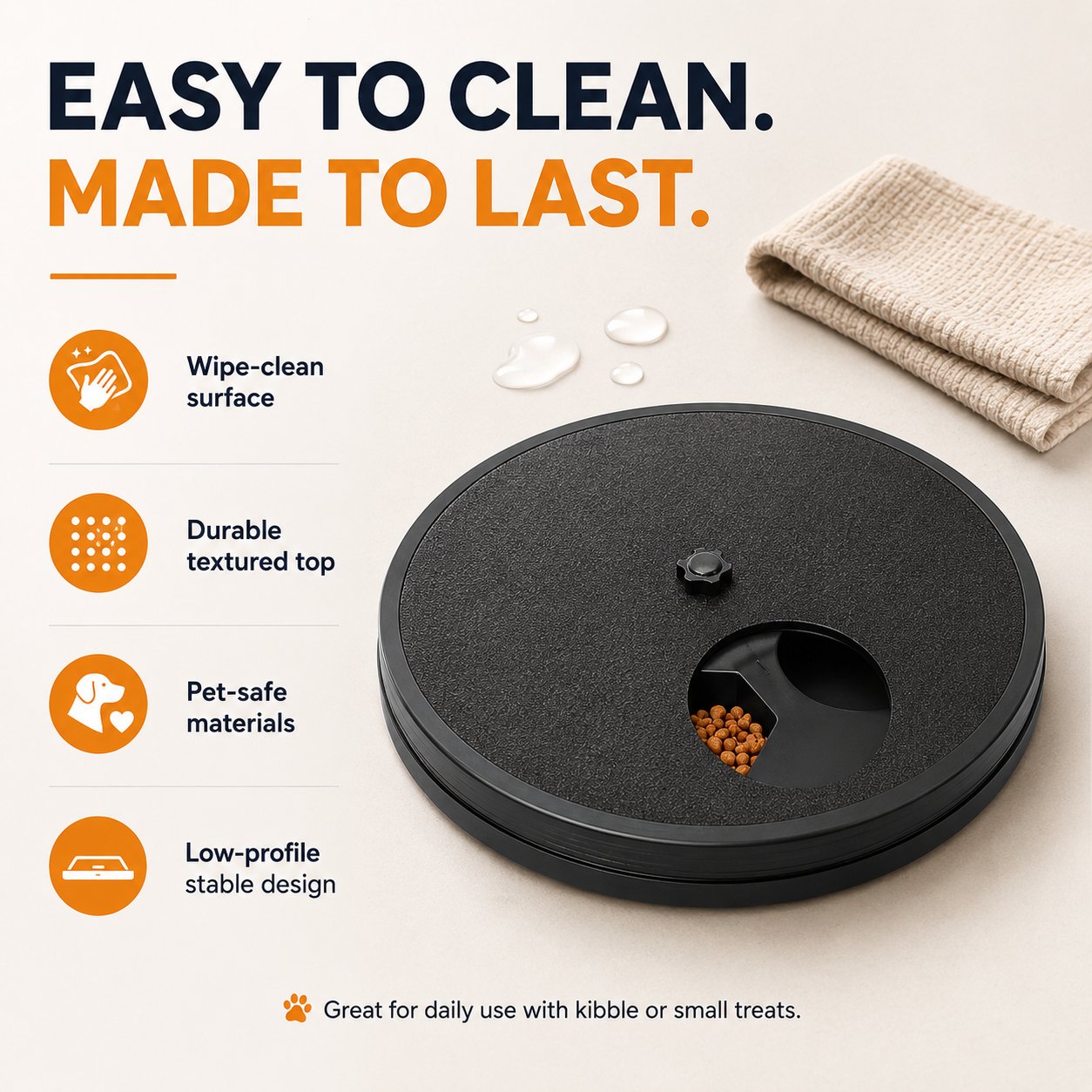 Easy-clean dog enrichment feeder