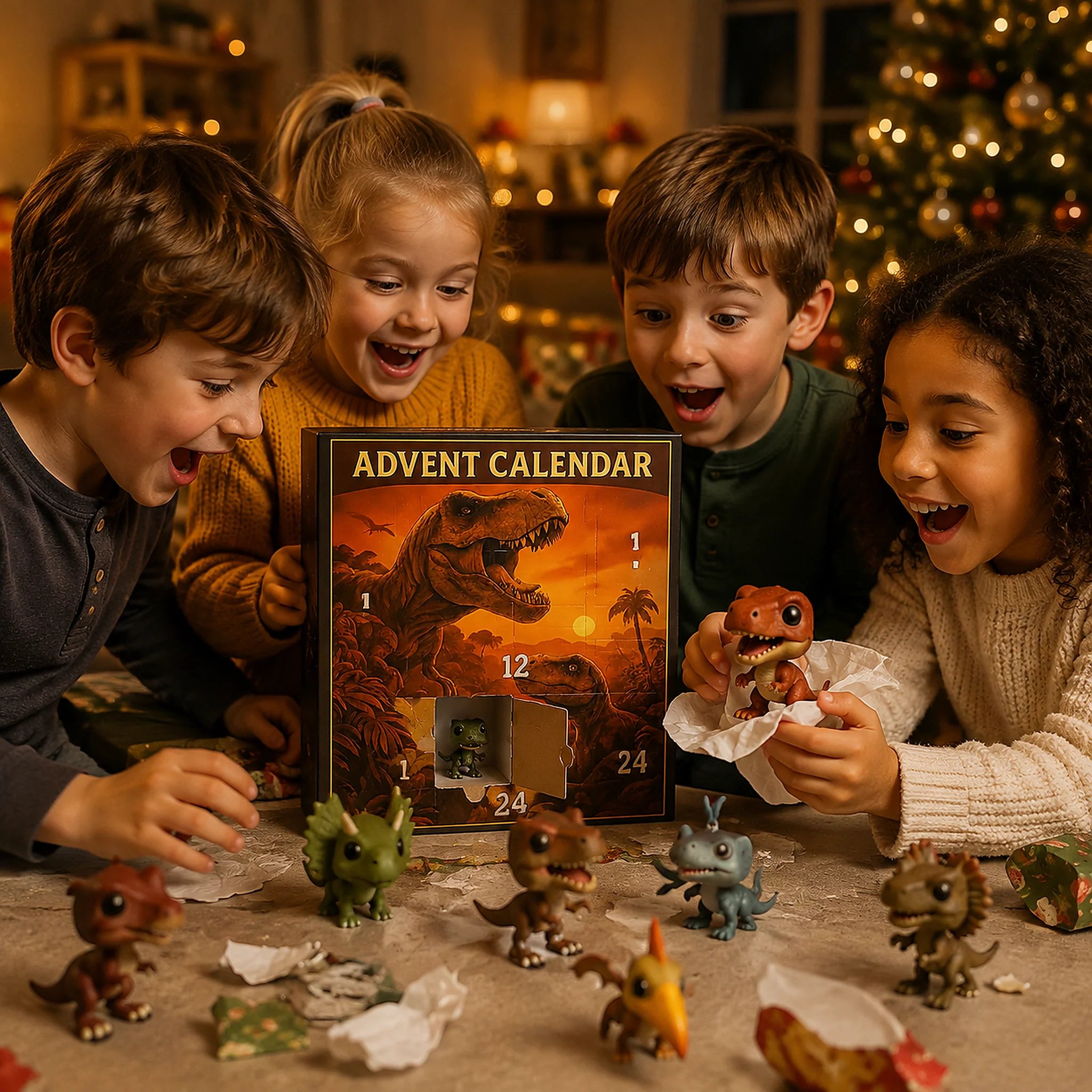 Interactive Dinosaur Advent Calendar