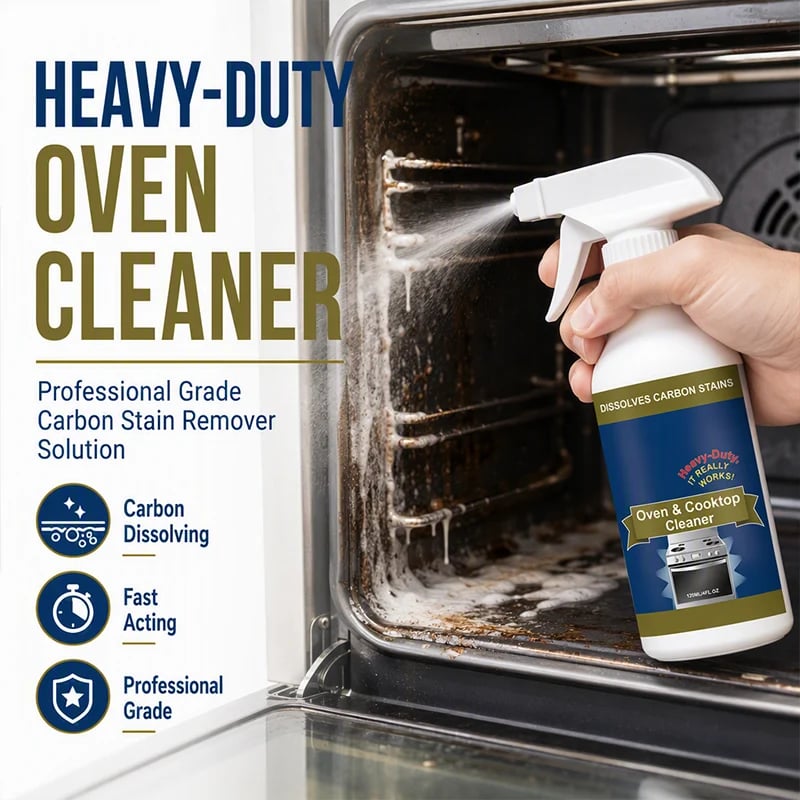 Carbon dissolving oven cleaner