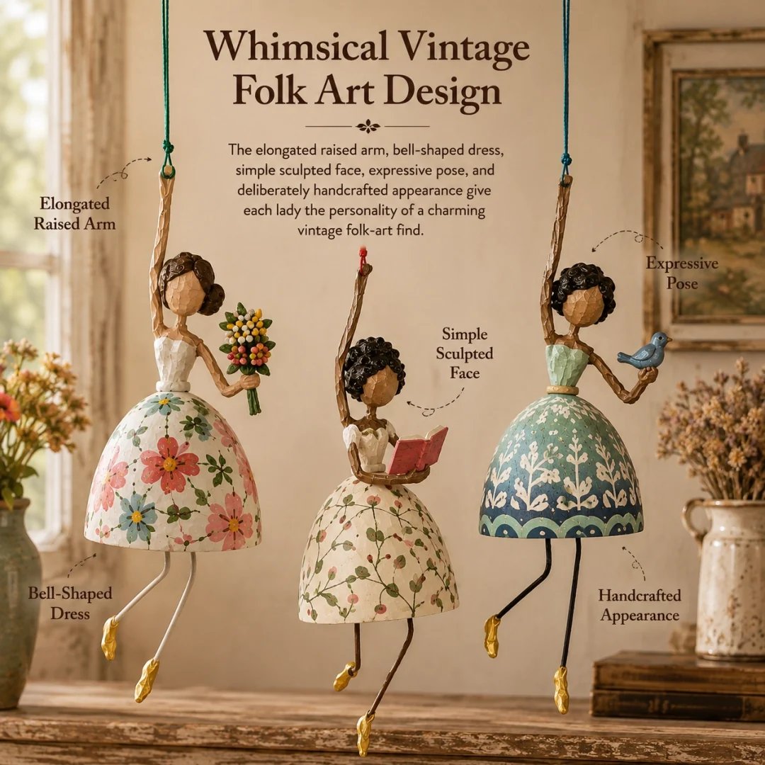 Vintage-inspirierte tanzende Dame als Dekoration