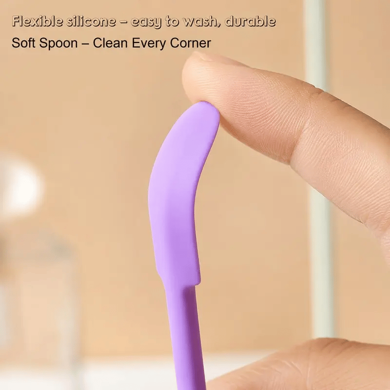 Flexible silicone spatula tip
