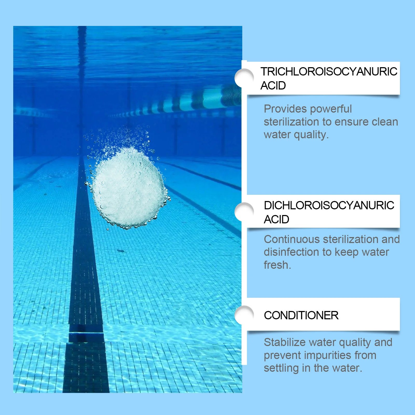 Pool Cleaning Tablets Complete Set