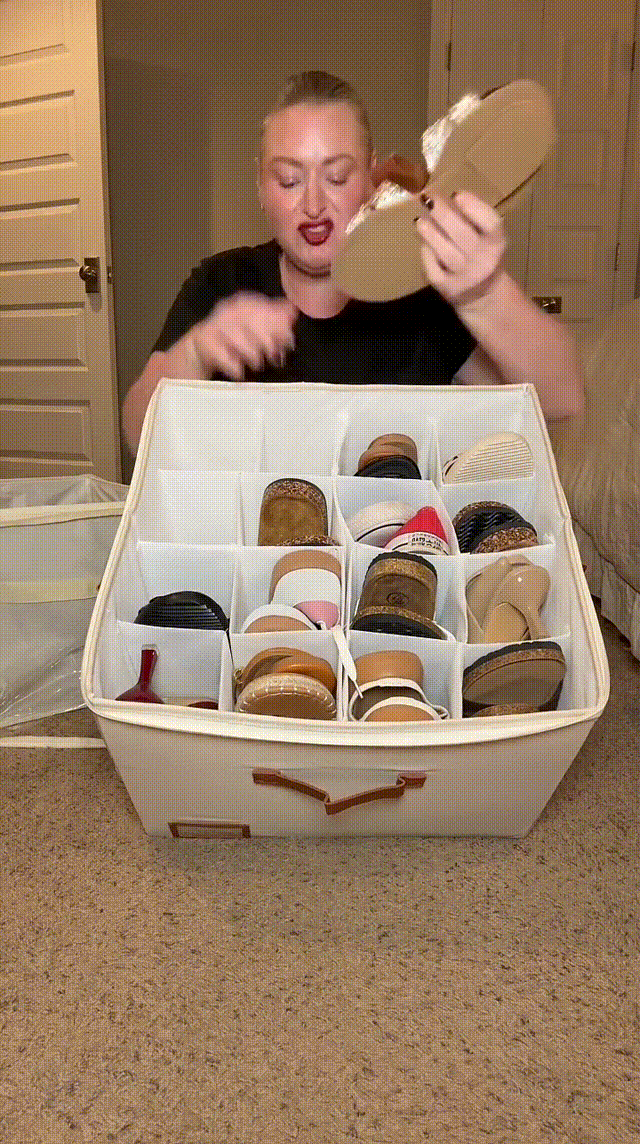 Foldable shoe organiser