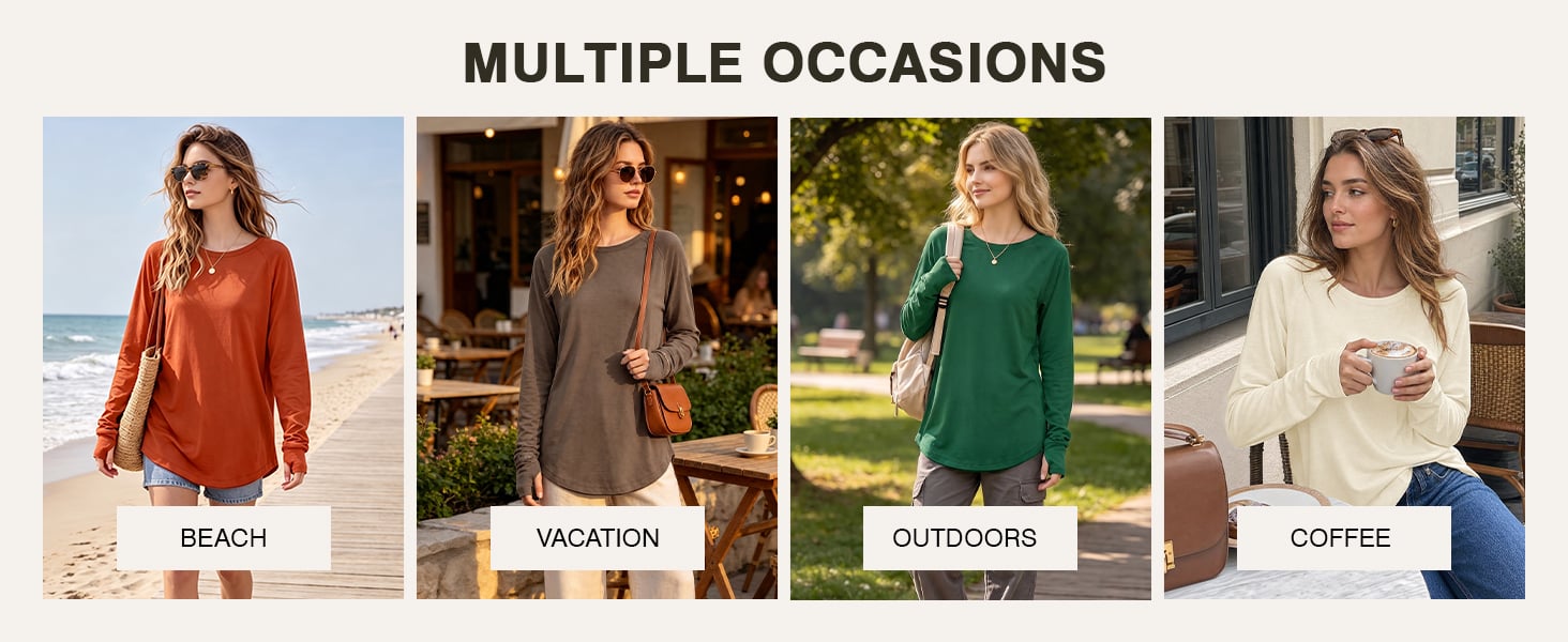 womens long sleeve tunic top for beach vacation outdoor and coffee occasions womens long sleeve tunic top for beach vacation outdoor and coffee occasions