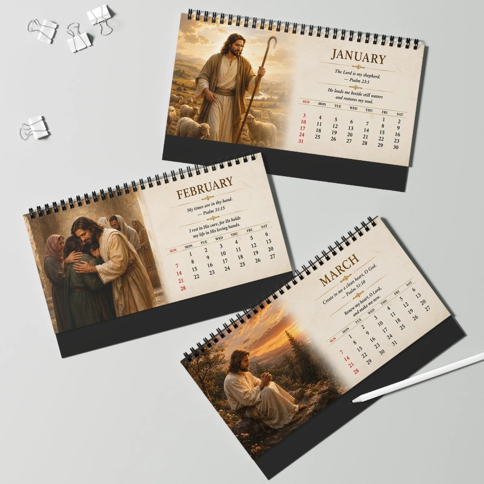Christian Desk Calendar 2027
