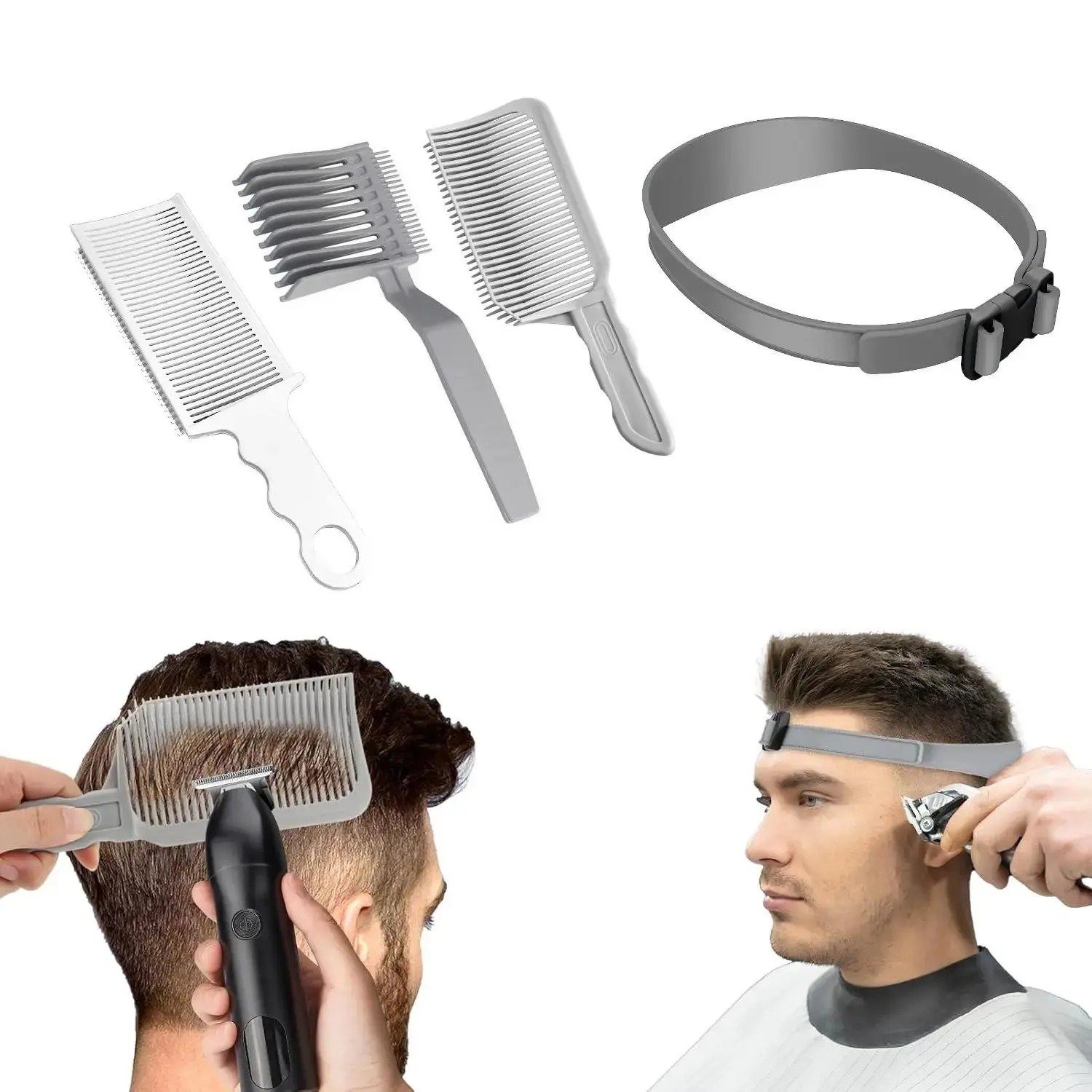 4-piece hair cutting guide kit main image
