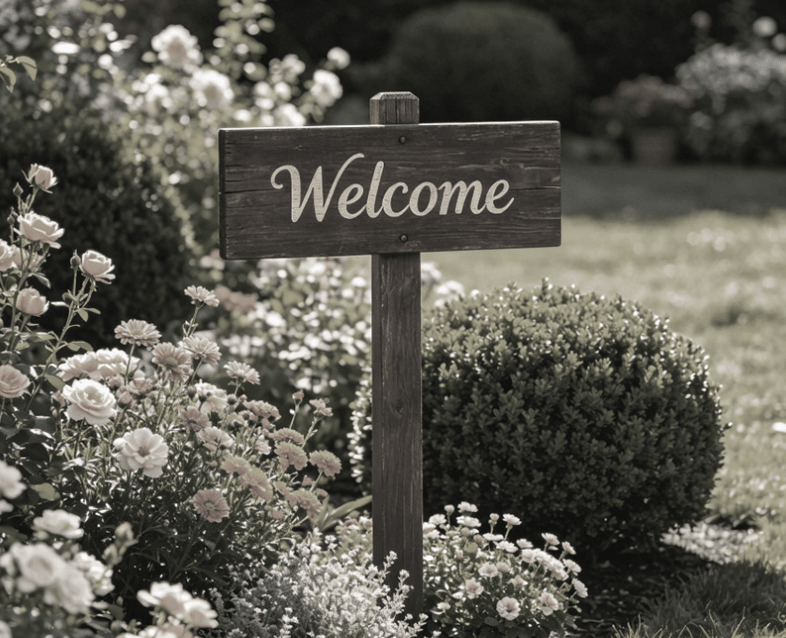 Awkward welcome signs