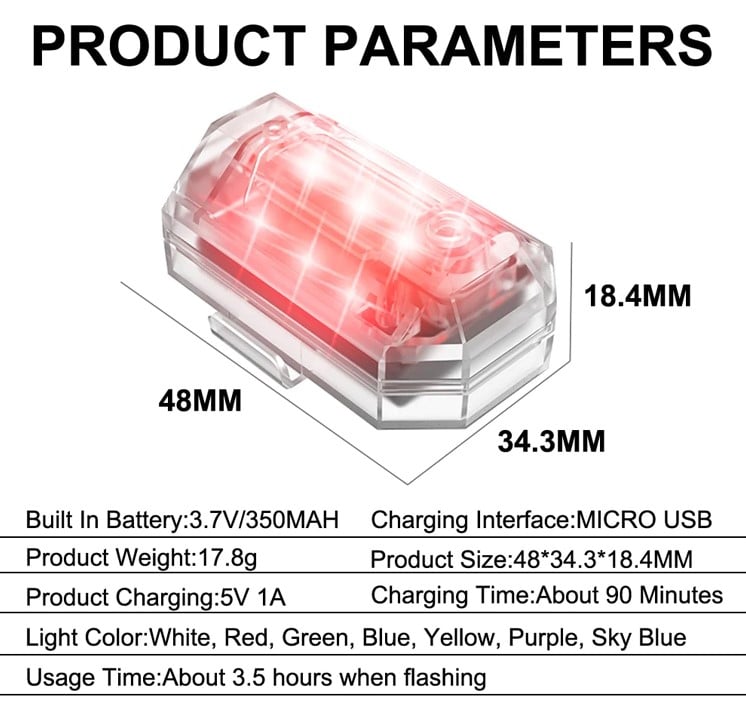 LED Strobe Light Specifications