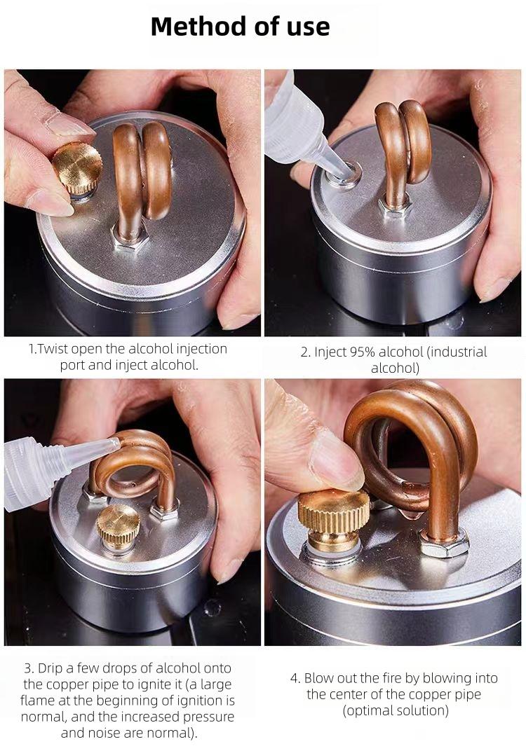 Self-Pressurized Alcohol Stove, Lightweight Aluminum & Copper Burner for Hiking & Survival Camping, High-Efficiency Cooking with Windproof Stand, Camping Accessories, Copper Tube, Compact And Portable, Aluminium, Camping Equipment, Portable Kitchen Self-Pressurized Alcohol Stove, Lightweight Aluminum & Copper Burner for Hiking & Survival Camping, High-Efficiency Cooking with Windproof Stand, Camping Accessories, Copper Tube, Compact And Portable, Aluminium, Camping Equipment, Portable Kitchen