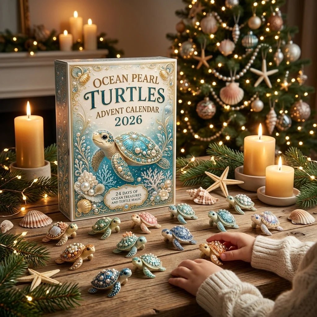 Ocean Pearl Turtles Advent Calendar 2026 – 24 Sea Turtle Collectibles product detail