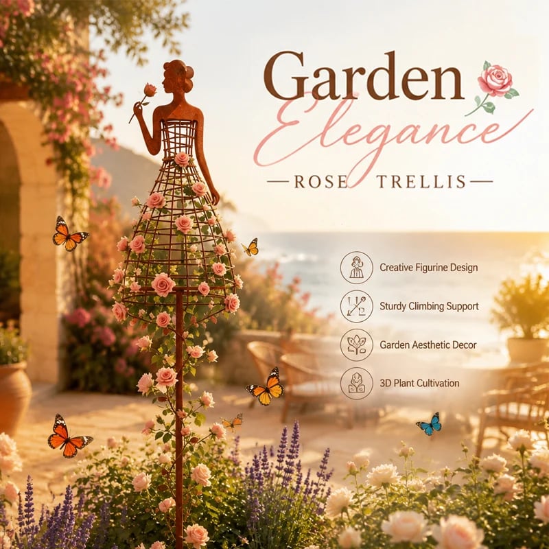 Dress-Shaped Plant Climbing Trellis