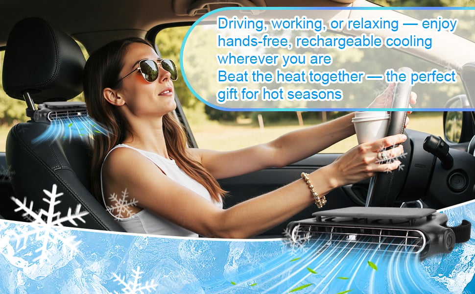 portable car seat fan portable car seat cooler car headrest fan